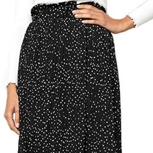 NWT High Waisted Black/White Polka Dot Skit - L